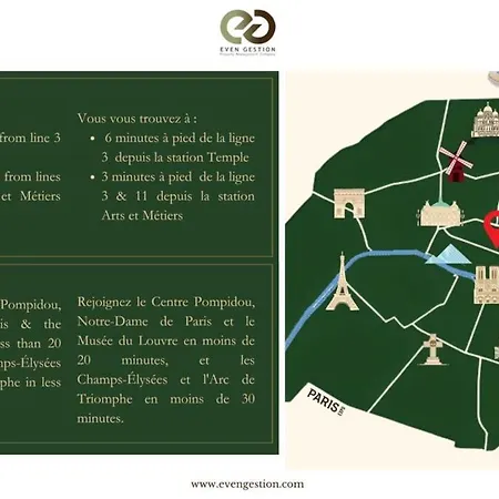A31#republique # 1bedroom # Marais # Paris03 # Ac *